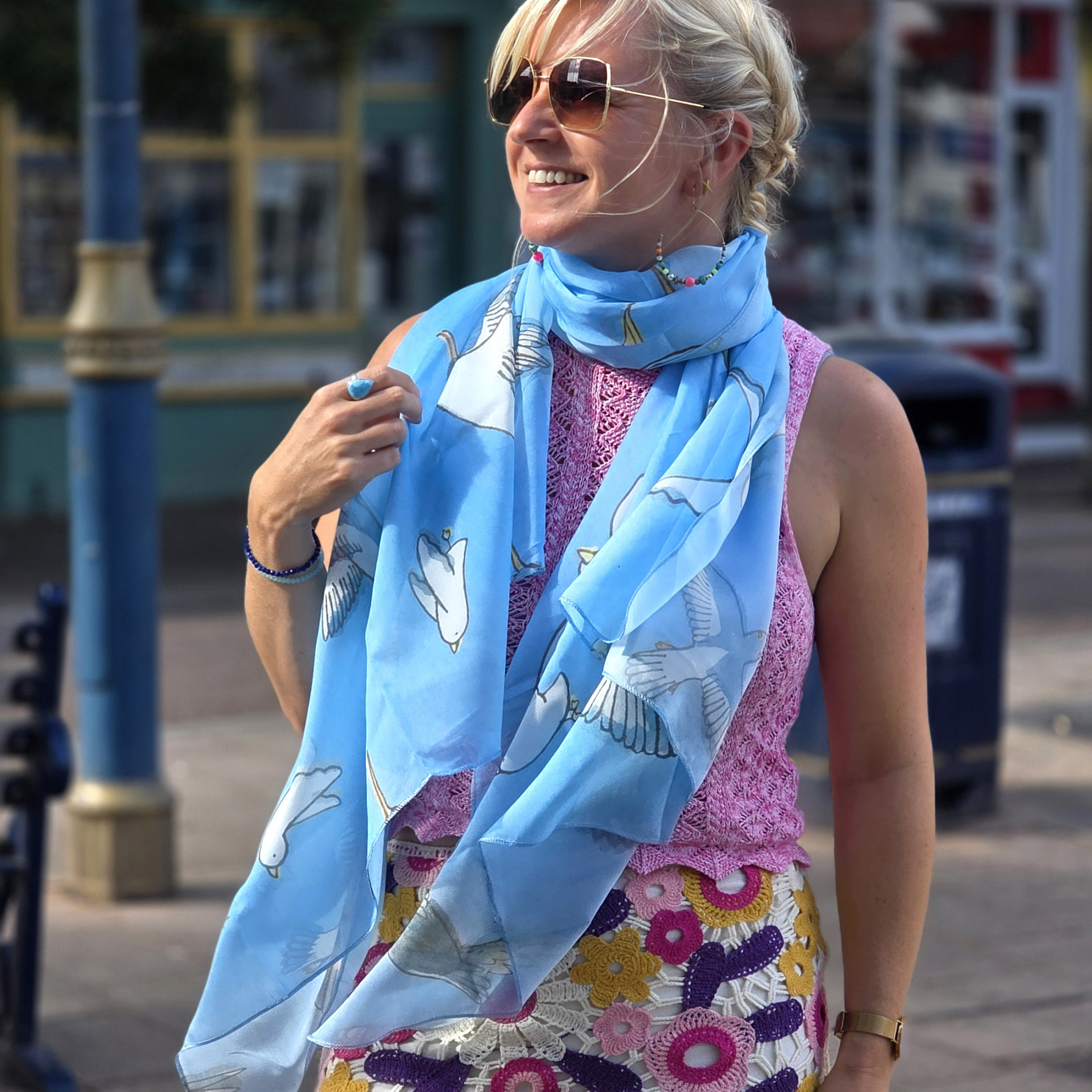 Bird Scarf sq